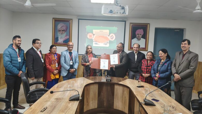 श्री गुरु राम राय विश्वविद्यालय और डीएवी (पीजी) कॉलेज के बीच एमओयू साइन :मानविकी और योग सहित विभिन्न कोर्सों में करेंगे एक-दूसरे का सहयोग