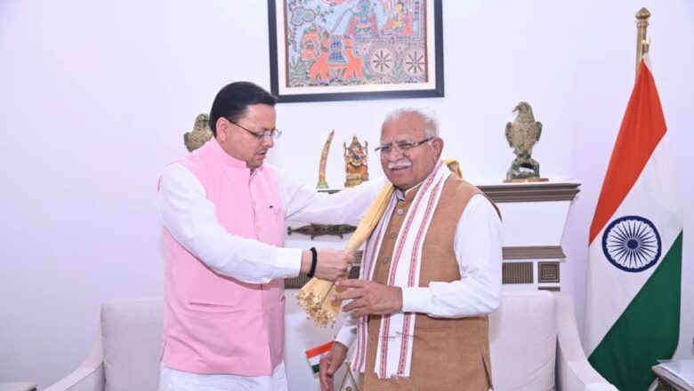 नई दिल्ली में मुख्यमंत्री पुष्कर सिंह धामी ने केंद्रीय विद्युत मंत्री मनोहर लाल खट्टर से मुलाकात कर कुंभ 2027 की तैयारियों और आवास योजनाओं पर सहयोग मांगा   