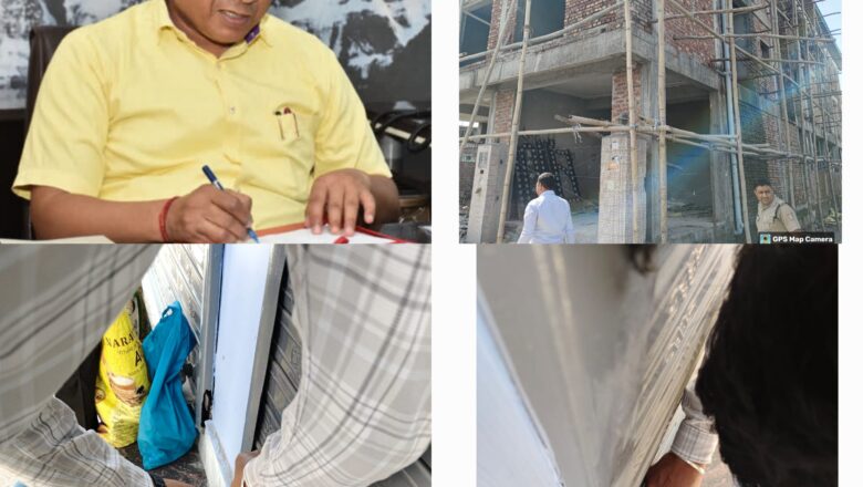 उपाध्यक्ष बंशीधर तिवारी के आदेश पर एम.डी.डी.ए. ने बिना स्वीकृति के निर्माण करने वालों के विरुद्ध चलाई मुहिम