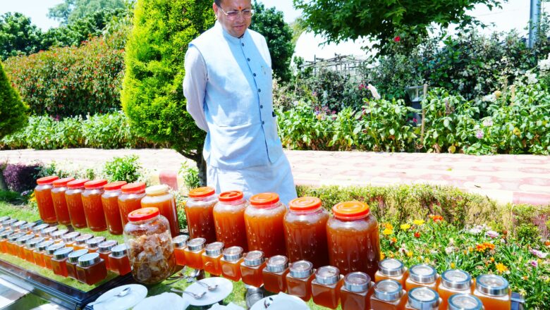 मुख्यमंत्री धामी के नेतृत्व में मधुमक्खी पालन को बढ़ावा, मुख्यमंत्री आवास में 45 दिन में 520 किलो शहद उत्पादन