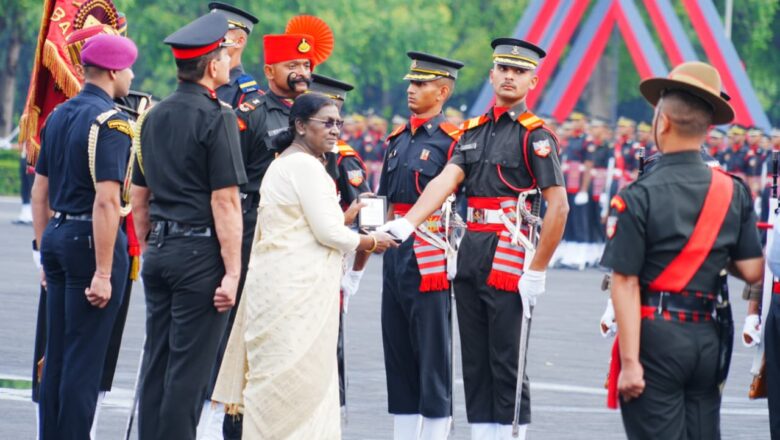 राष्ट्रपति द्रौपदी मुर्मू की गरिमामई उपस्थिति में आईएमए की पासिंग आउट परेड सम्पन्न